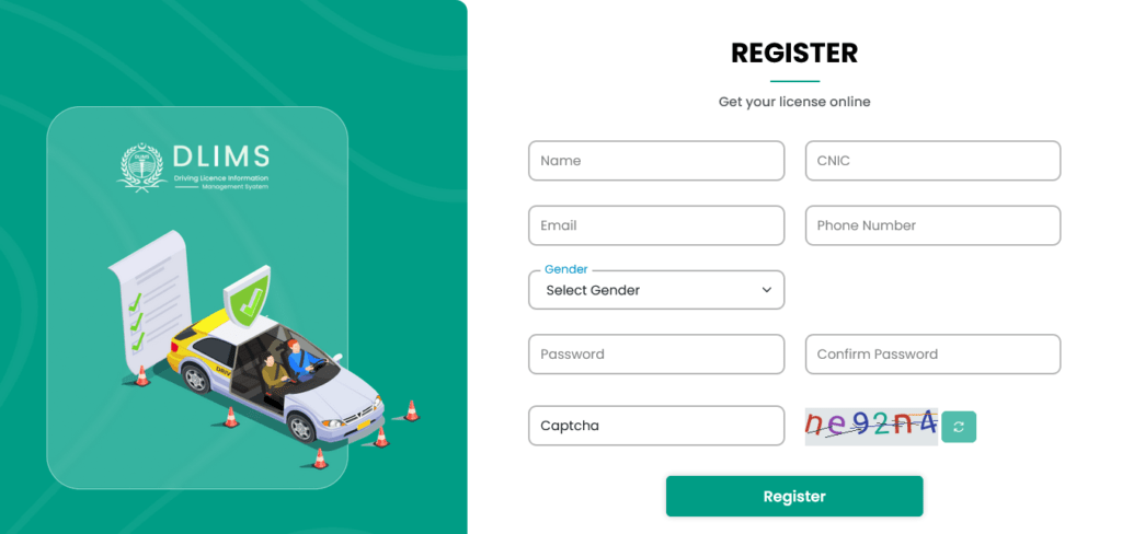 Register DLIMS