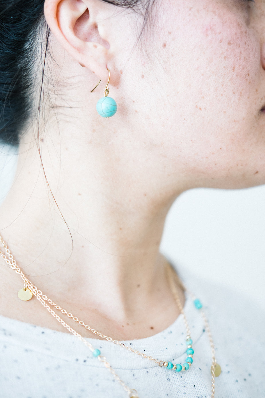 necklace earrings